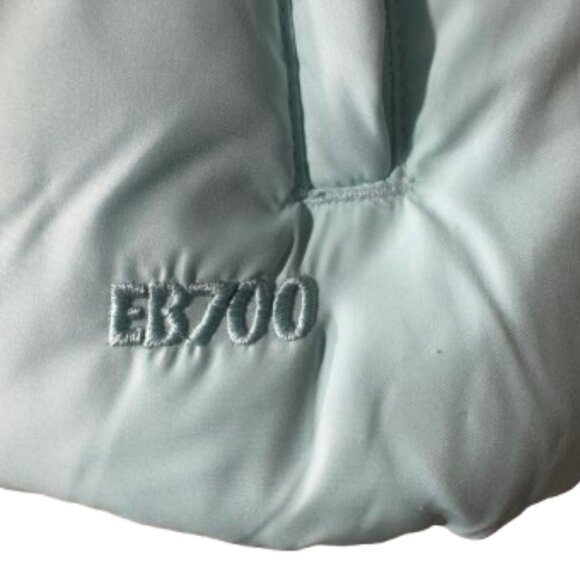 Eddie Bauer Goose Down Puffer Vest Light Blue Jacket Women's Size Small - Picture 5 of 13